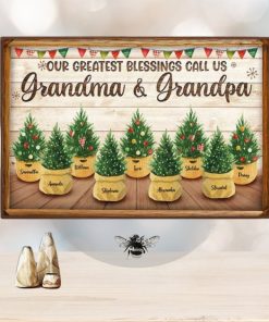 Grandkids The Greatest Joy Of All Personalized Horizontal Poster