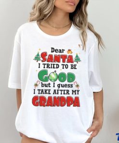 Grandpa Inspired Santa Claus Christmas Shirt