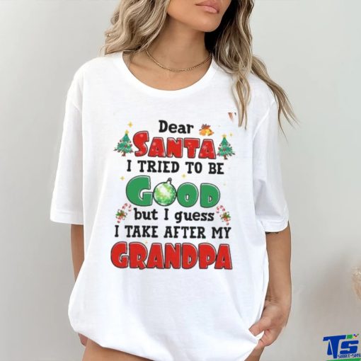 Grandpa Inspired Santa Claus Christmas Shirt