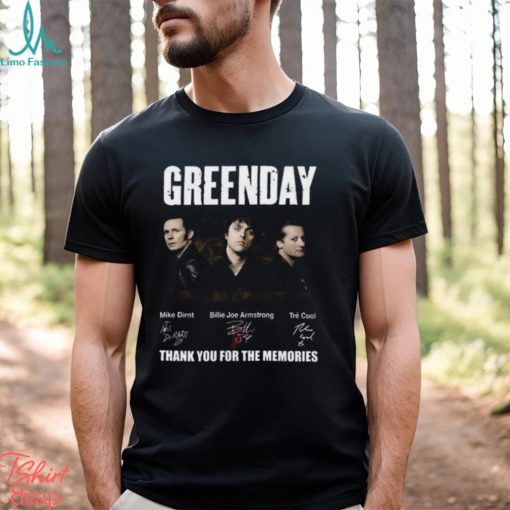 Graphic Green Day Band Signature Black Unisex T Shirt