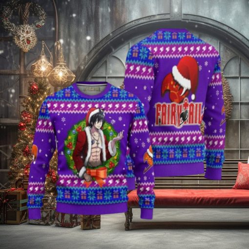 Gray Fullbuster Anime Ugly Christmas Sweater Custom Fairy Tail Xmas Gift