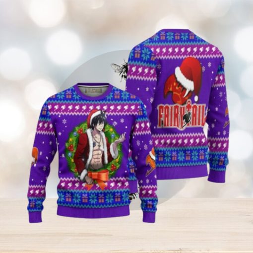 Gray Fullbuster Anime Ugly Christmas Sweater Custom Fairy Tail Xmas Gift