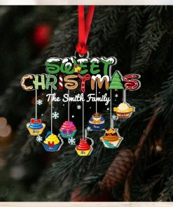 Great Christmas, Gift For Family, Personalized Acrylic Ornament, Cupcake Family Ornament