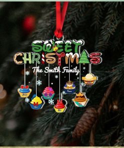 Great Christmas, Gift For Family, Personalized Acrylic Ornament, Cupcake Family Ornament