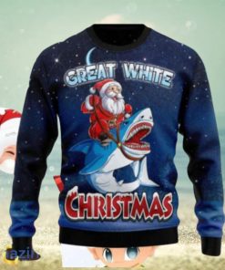 Great White Christmas Shark Ugly Christmas Sweaters Style Gift For Men And Women