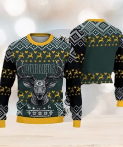 Green Bay Packers Christmas Reindeer Hot Trending Ugly Sweater Style Gift For Men And Women