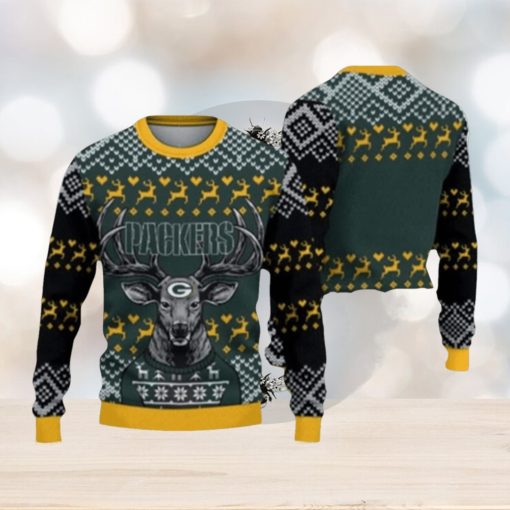 Green Bay Packers Christmas Reindeer Hot Trending Ugly Sweater Style Gift For Men And Women