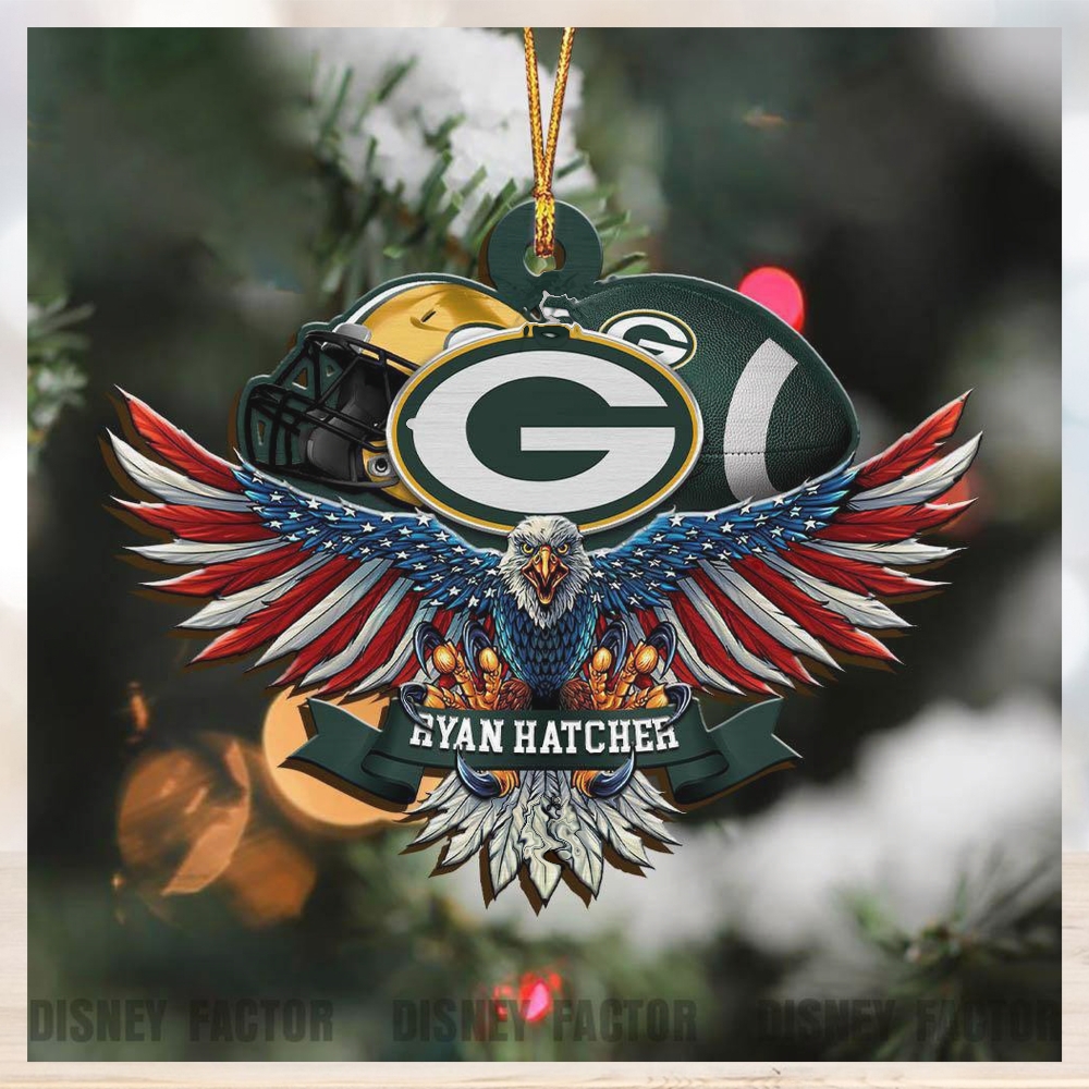 Green Bay Packers Decorations, Eagles Christmas Ornaments - Limotees