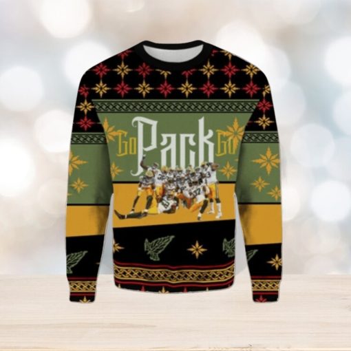 Green Bay Packers Go Pack Go Ugly Christmas Sweater For Men And Women