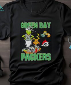 Green Bay Packers Grinch And Max Nfl Christmas T shirt