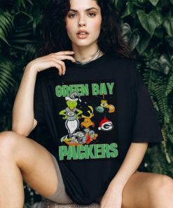 Green Bay Packers Grinch And Max Nfl Christmas T shirt