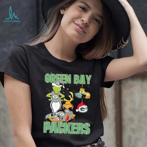 Green Bay Packers Grinch and Max NFL Christmas shirt