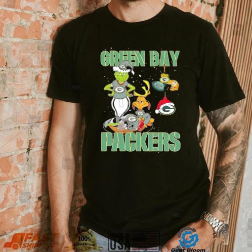 Green Bay Packers Grinch and Max NFL Christmas shirt