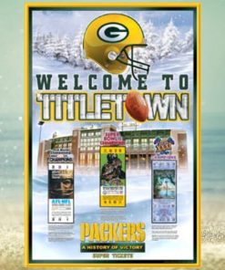 Green Bay Packers History Of Victory First Three Super Bowl Championships Poster