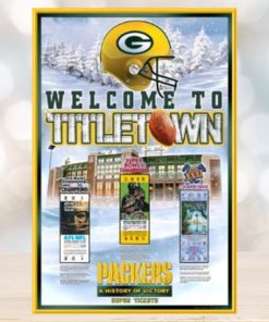 Green Bay Packers History Of Victory First Three Super Bowl Championships Poster