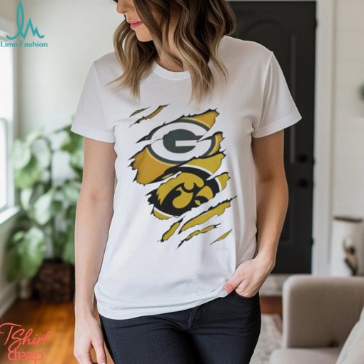 Green Bay Packers Iowa Hawkeyes Football Logo Shirt