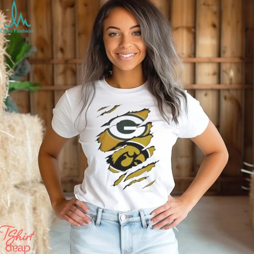 Green Bay Packers Iowa Hawkeyes Football Logo Shirt