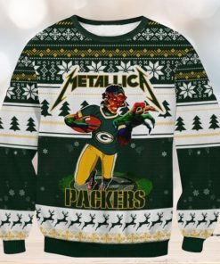 Green Bay Packers Metalica Ugly Christmas Sweaters