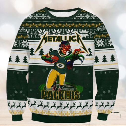 Green Bay Packers Metalica Ugly Christmas Sweaters