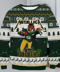 Green Bay Packers Metalica Ugly Christmas Sweaters