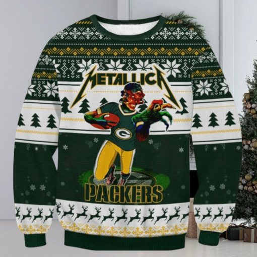 Green Bay Packers Metalica Ugly Christmas Sweaters