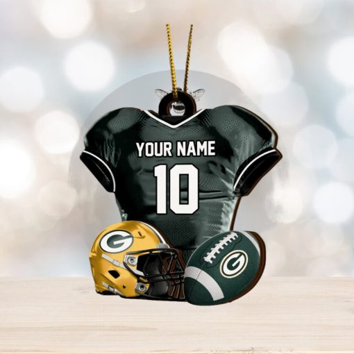 Green Bay Packers NFL Sport Ornament Custom Name And Number