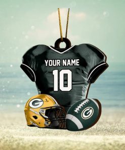 Green Bay Packers NFL Sport Ornament Custom Name And Number