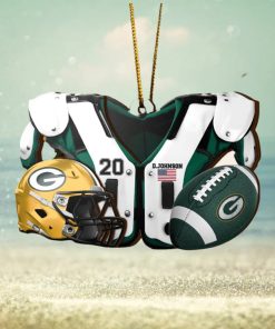 Green Bay Packers NFL Sport Ornament Custom Your Name And Number