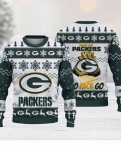 Green Bay Packers Nfl Big Logo White Color Ugly Christmas Sweaters