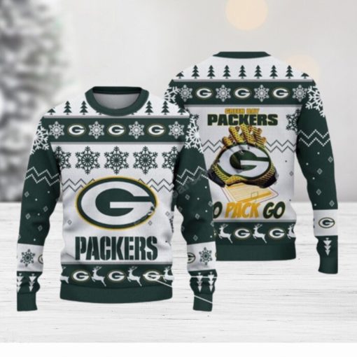 Green Bay Packers Nfl Big Logo White Color Ugly Christmas Sweaters