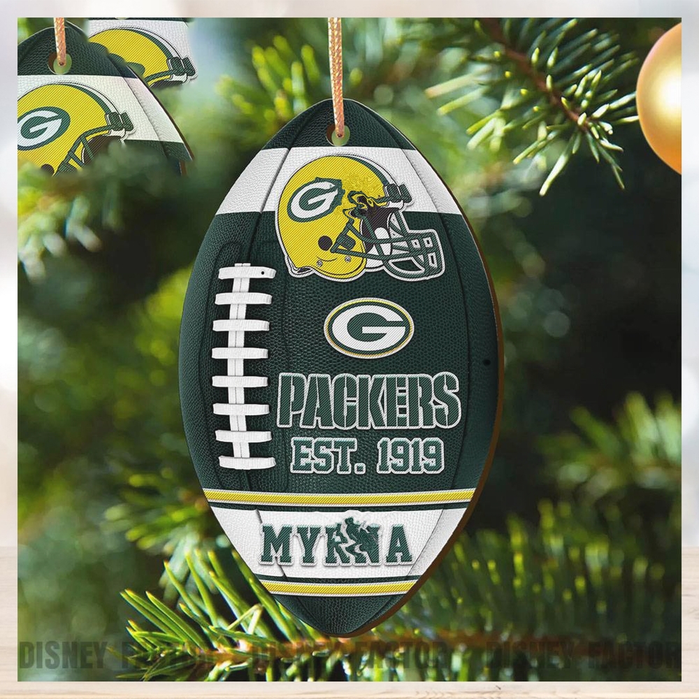 Green Bay Packers Ornaments, Nfl Christmas Decorations - Limotees