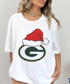 Green Bay Packers Santa Logo Christmas Holiday 2023 T shirt