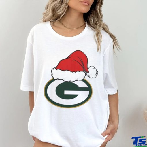 Green Bay Packers Santa Logo Christmas Holiday 2023 T shirt