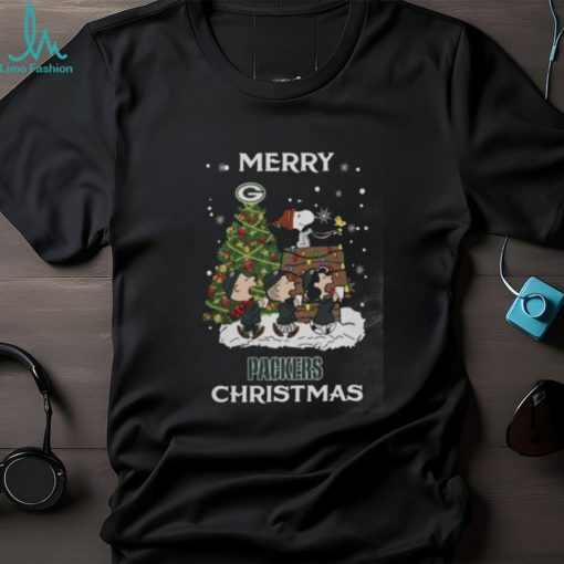 Green Bay Packers Snoopy Family Christmas Shirt