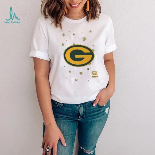 Green Bay Packers Sparkle Christmas Graphic T Shirt