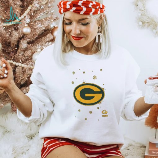 Green Bay Packers Sparkle Christmas Graphic T Shirt