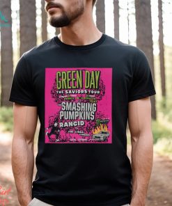 Green Day The Saviors Tour With The Smashing Pumpkins And More At Petco Park September 28th 2024 Unisex T Shirt