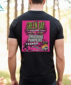 Green Day The Saviors Tour With The Smashing Pumpkins And More At Petco Park September 28th 2024 Unisex T Shirt