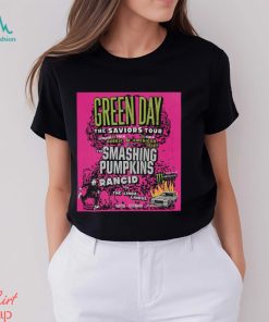 Green Day The Saviors Tour With The Smashing Pumpkins And More At Petco Park September 28th 2024 Unisex T Shirt