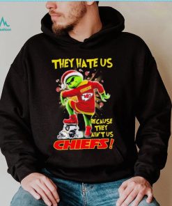 Grinch Christmas They Hate Us Because They Ain’t Us Kansas City Chiefs Stomp NFL Team Shirt