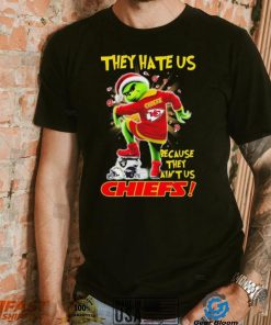 Grinch Christmas They Hate Us Because They Ain’t Us Kansas City Chiefs Stomp NFL Team Shirt