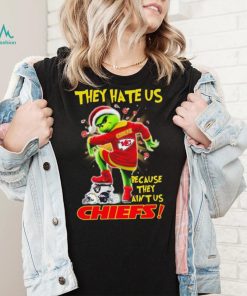 Grinch Christmas They Hate Us Because They Ain’t Us Kansas City Chiefs Stomp NFL Team Shirt