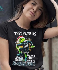 Grinch Christmas They Hate Us Because They Ain’t Us Philadelphia Eagles Stomp Dallas Cowboys Shirt