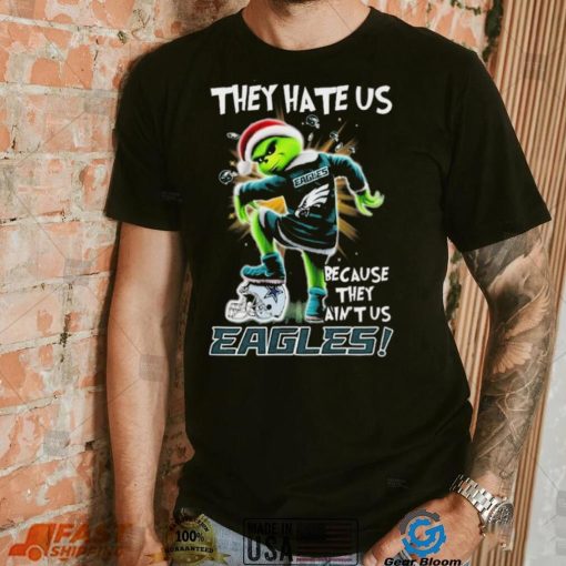 Grinch Christmas They Hate Us Because They Ain’t Us Philadelphia Eagles Stomp Dallas Cowboys Shirt