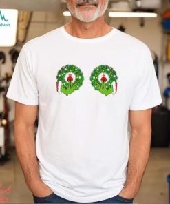 Grinch Funny Hands Christmas Wreaths Shirt