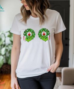 Grinch Funny Hands Christmas Wreaths Shirt