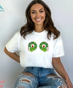 Grinch Funny Hands Christmas Wreaths Shirt