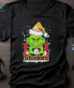 Grinch Hand Love Pittsburgh Steelers Football Christmas shirt, hoodie, sweater, long sleeve and tank top Grinch Hand Love Pittsburgh Steelers Football Christmas shirt
