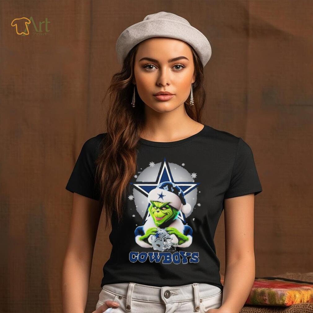 Grinch Hat Santa Dallas Cowboys Helmet Logo Merry Christmas Shirt Grinch Hat Santa Dallas Cowboys Helmet Logo Merry Christmas Shirt