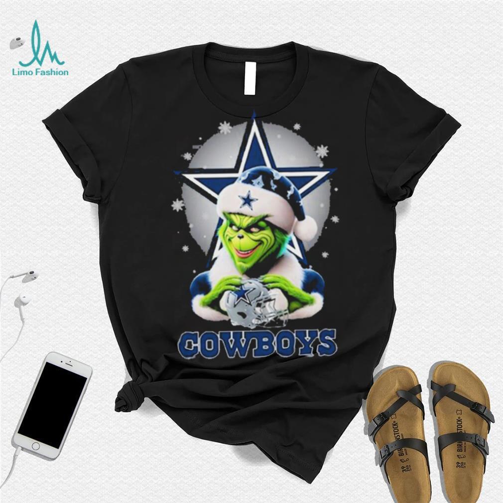 Grinch Hat Santa Dallas Cowboys Helmet Logo Merry Christmas Shirt Grinch Hat Santa Dallas Cowboys Helmet Logo Merry Christmas Shirt